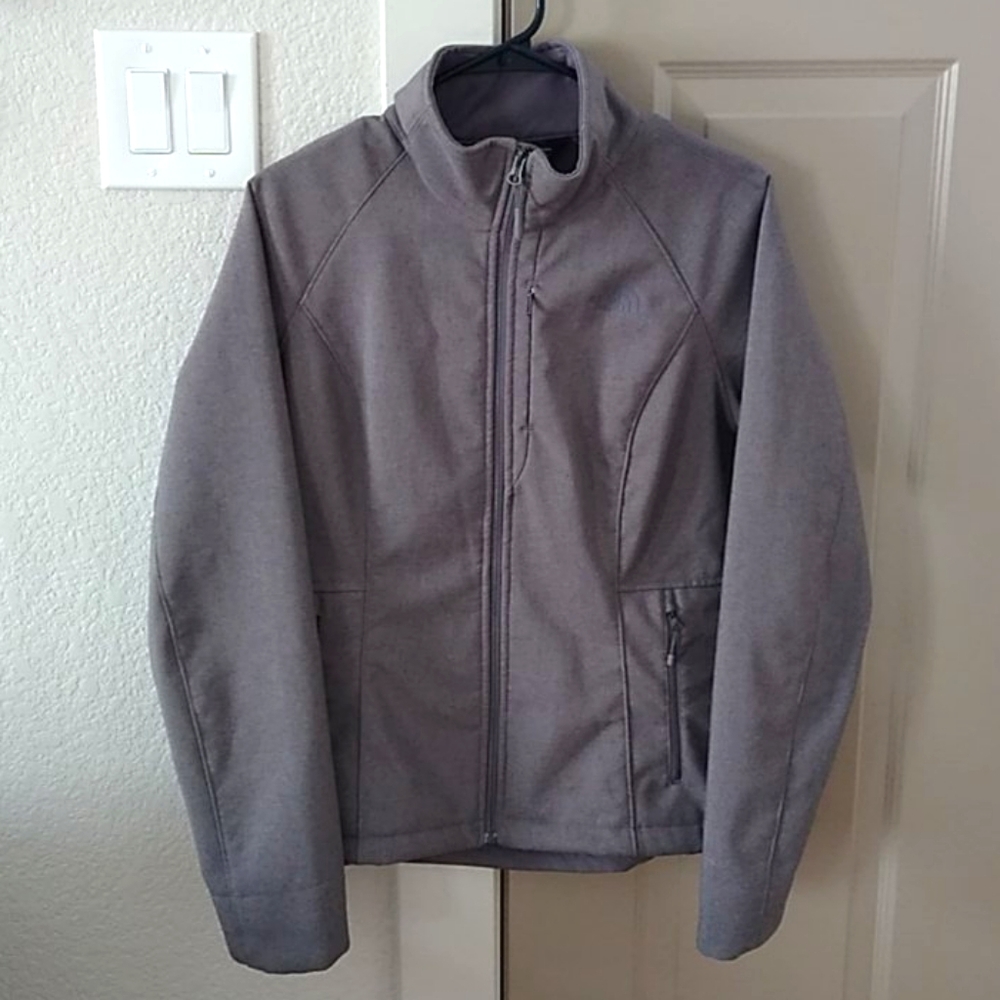 Grayish purple North face jacket